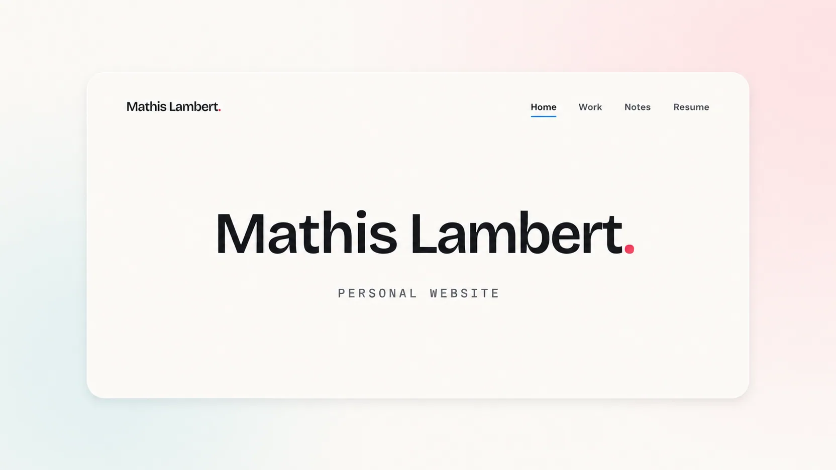 Cover image for My Personal Website